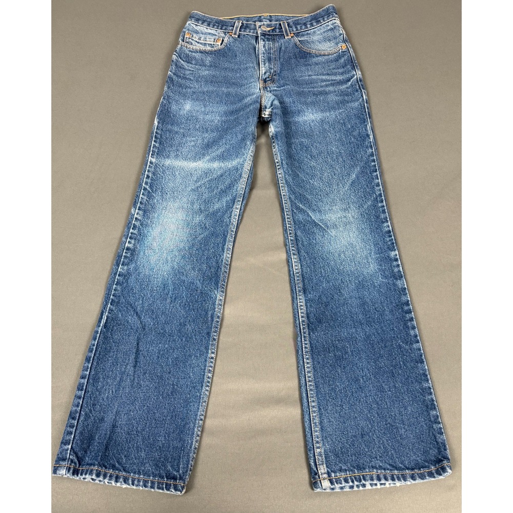 Levi's 517 Bootcut Jeans Mens 28x30 Blue Vintage 92 Red Tab Made in USA 517-0217